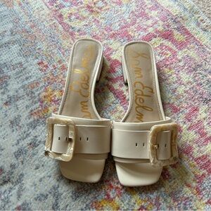 Sam Edelman Slide Sandals Size 7, Ivory